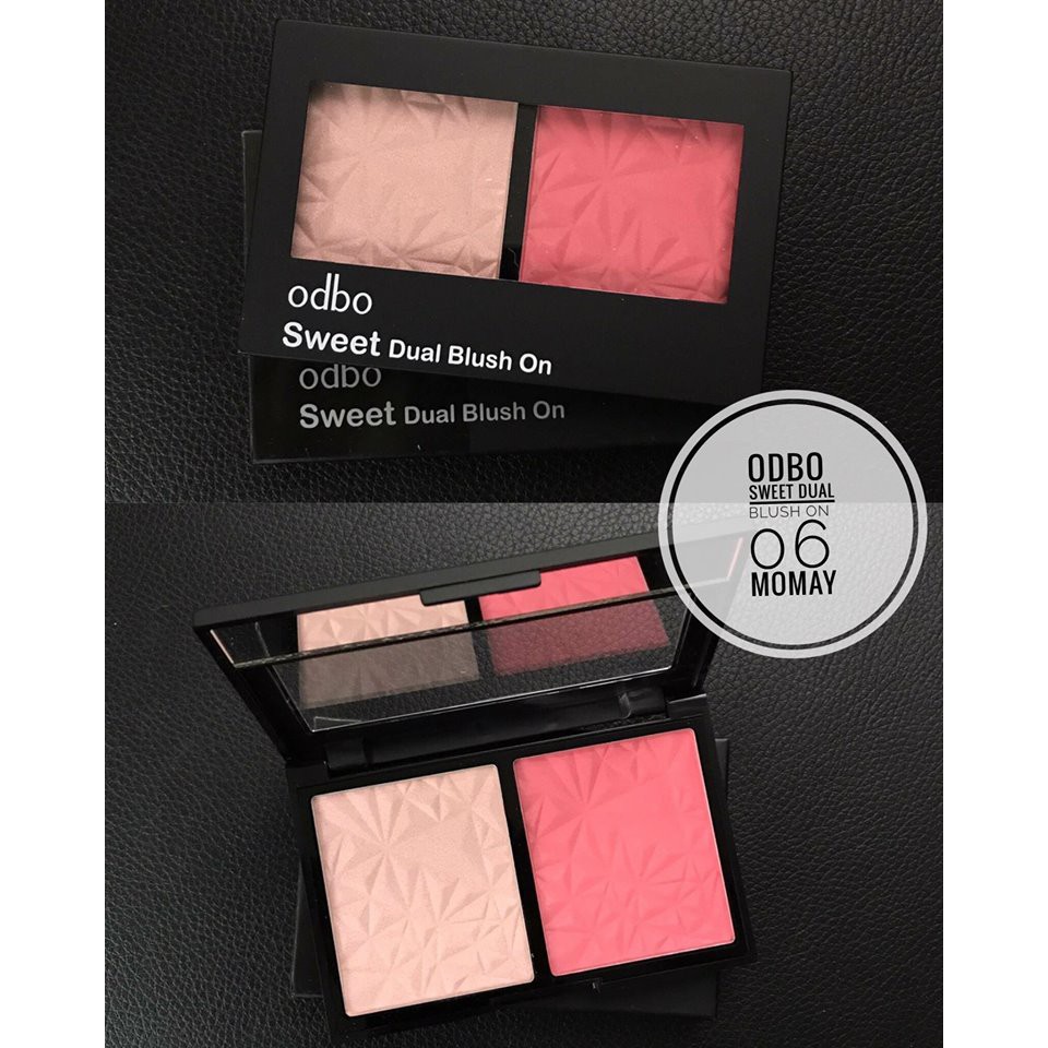 Phấn Má Hồng 2 ô ODBO Sweet Dual Blush On (OD160) | BigBuy360 - bigbuy360.vn