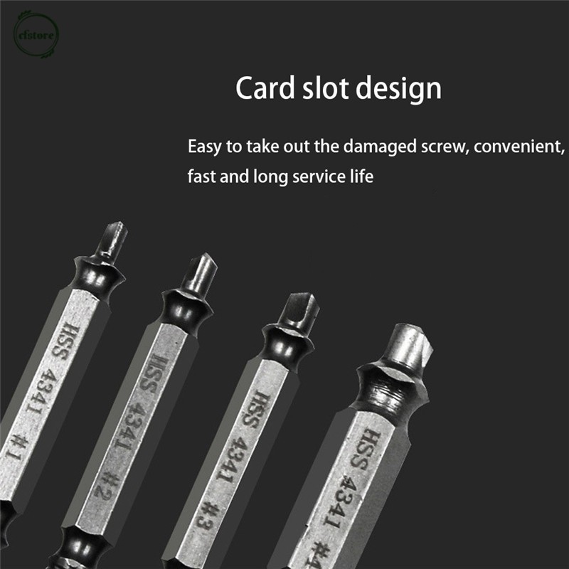 Bộ dụng cụ mũi khoan hai đầu dùng để tháo dỡ bu lông ốc vít bị hư hại