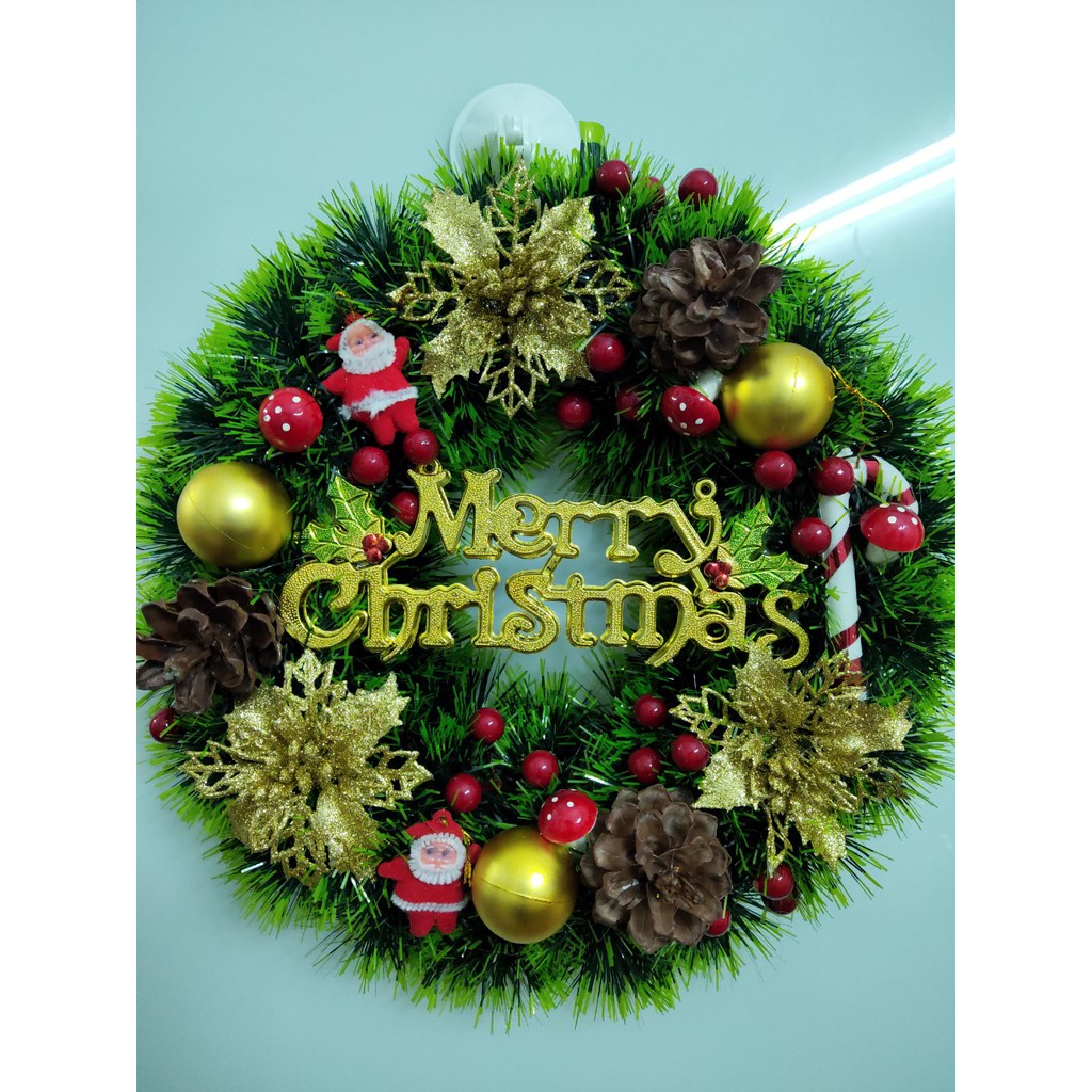 Vòng nguyệt quế trang trí Noel 30cm