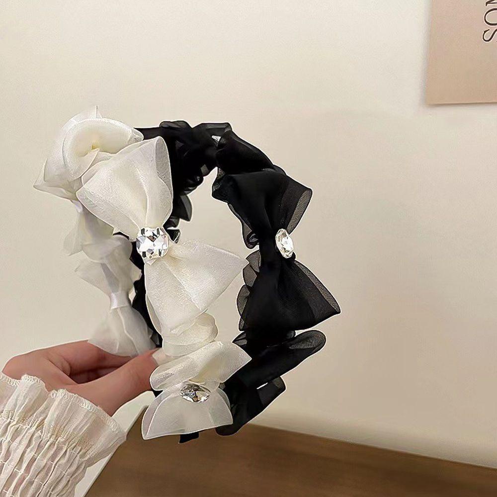 Băng Đô Cài Tóc Phong Cách Pháp Cổ Điển Ngọt Ngào WMES15H Cho Nữ|Dây Cột Tóc Thiết Kế Xinh Xắn Đáng Yêu