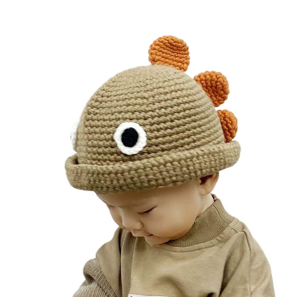 Mũ Len Dệt Kim Chống Gió Hình Khủng Long Dễ Thương Cho Nữ