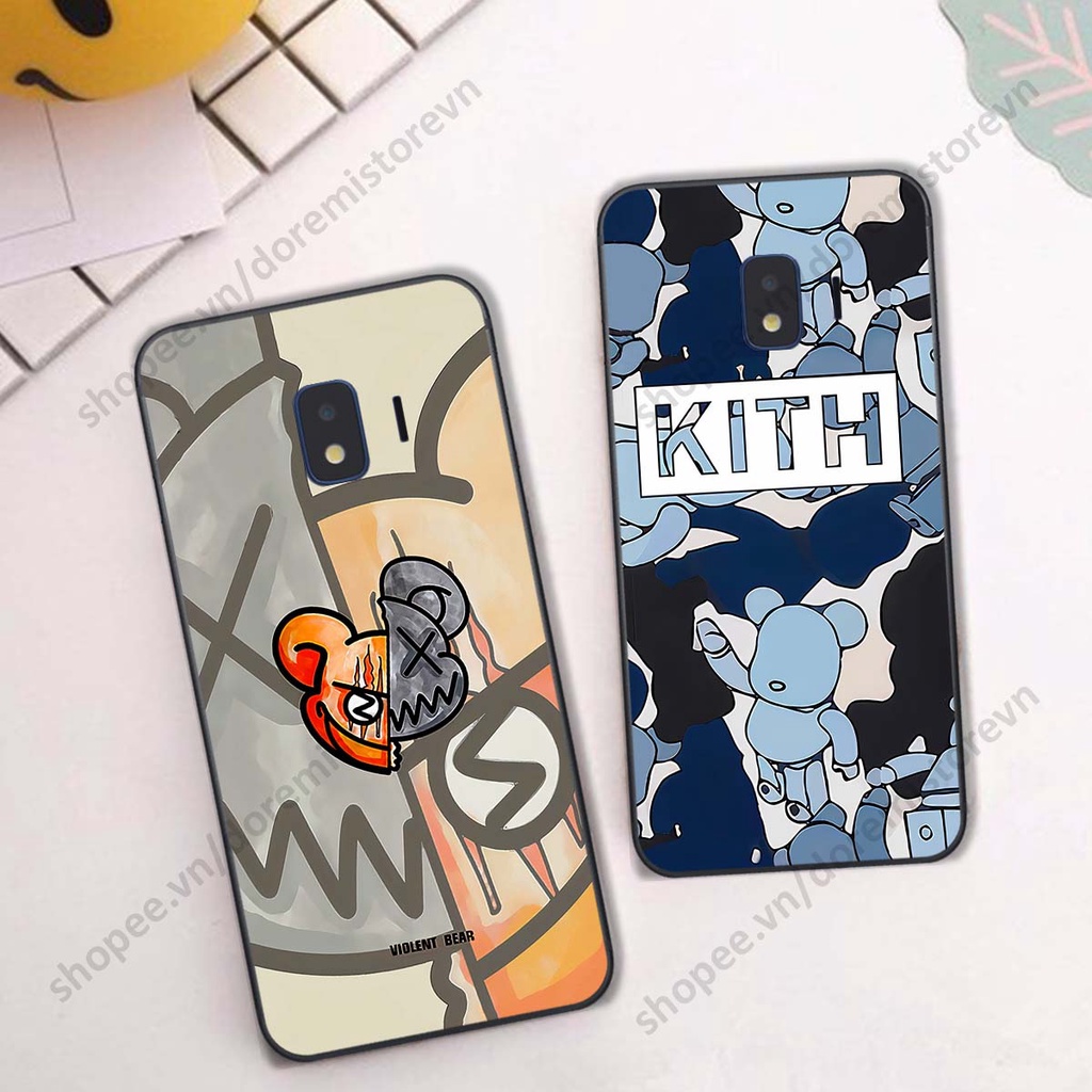 Ốp lưng Samsung J2 Pro / J2 Core hình kaws, kith, bear brick nổi 3D phong cách độc đáo