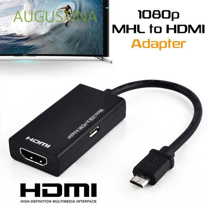 Dây Cáp Chuyển Đổi Từ Micro Usb Sang Hdmi Hd Usb 2.0 Mhl Sang Hdmi 1080p Màu Đen