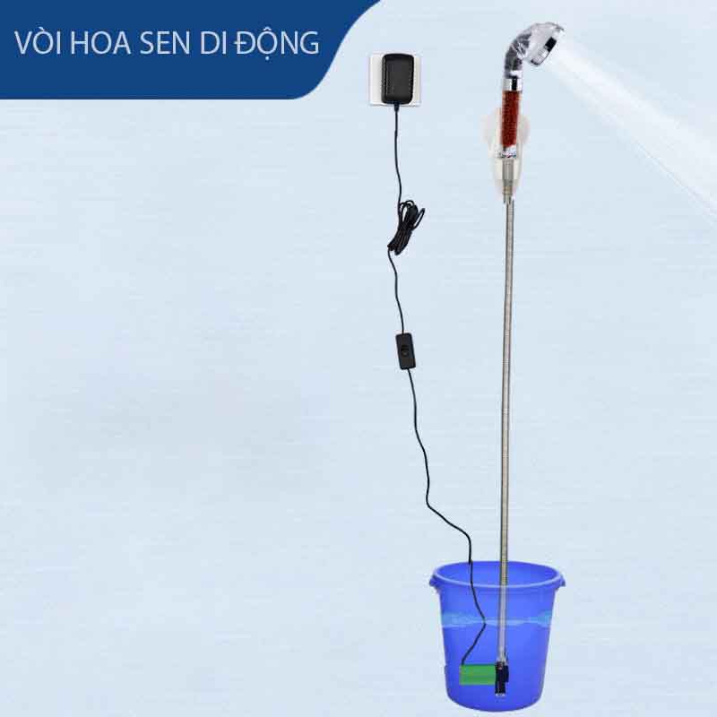 Bộ dụng cụ vòi sen tắm di động 12V thông minh vòi sen Di động linh hoạt
