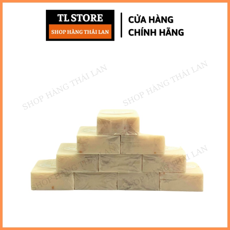 Combo 12 Bánh Xà Phòng Cám Gạo Vuông Thái Lan JAM RICE MILK SOAP 780gr/ lốc