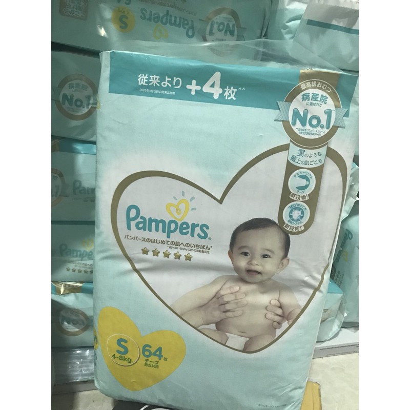 Bỉm pamper Nhật dán/quần đủ size: Nb70/s64/M52/L42 /