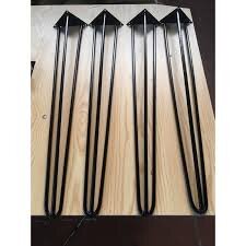 Chân bàn cafe decor hairpin loại 3 Thanh sắt cao 60cm| 3 thanh sắt| Chân ghế gỗ nguyên tấm sắt phi 10