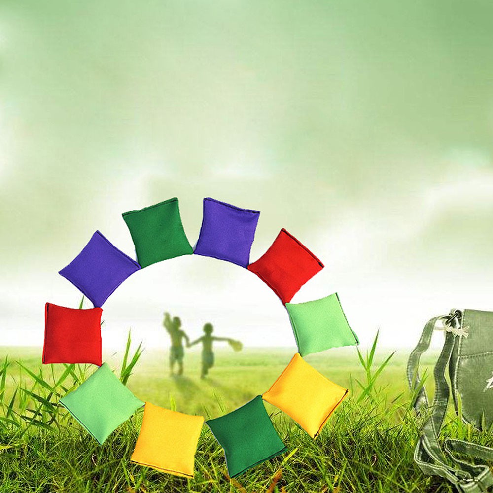 10 Pcs Toy Sandbags Bean Bags Kids Toss Game Carnival Toy Children Throwing Sandbag Ball