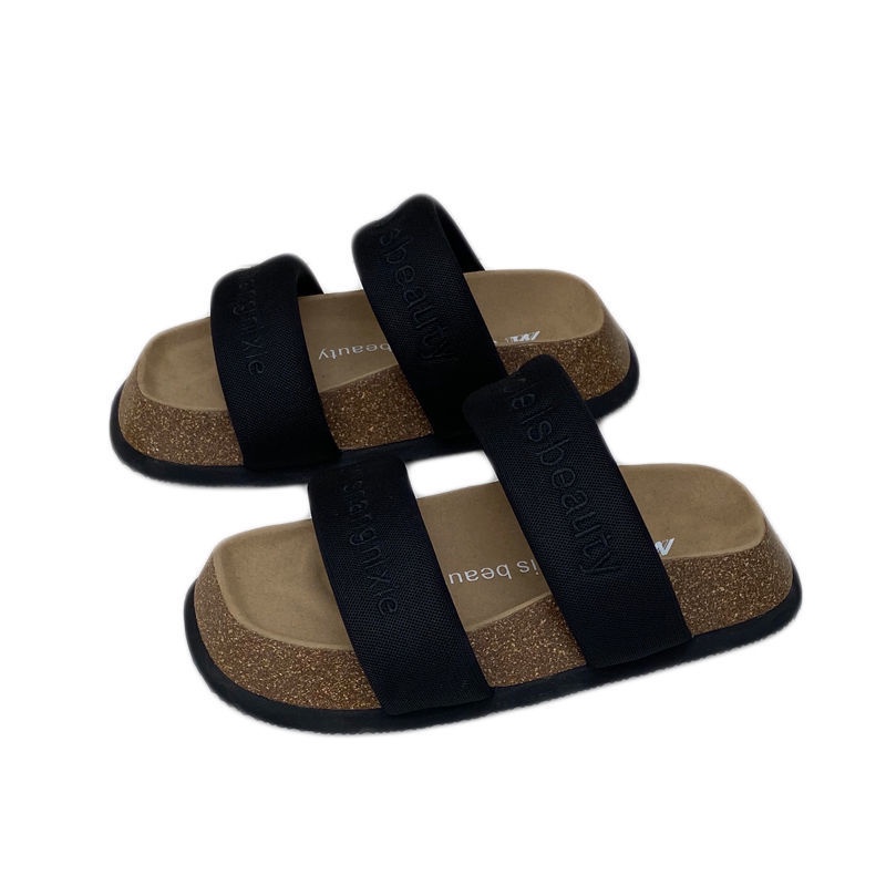 Giày Sandal Đế Dày Hở Ngón Tăng Chiều Cao 2022 Thời Trang Đi Biển Mới Cho Nữ