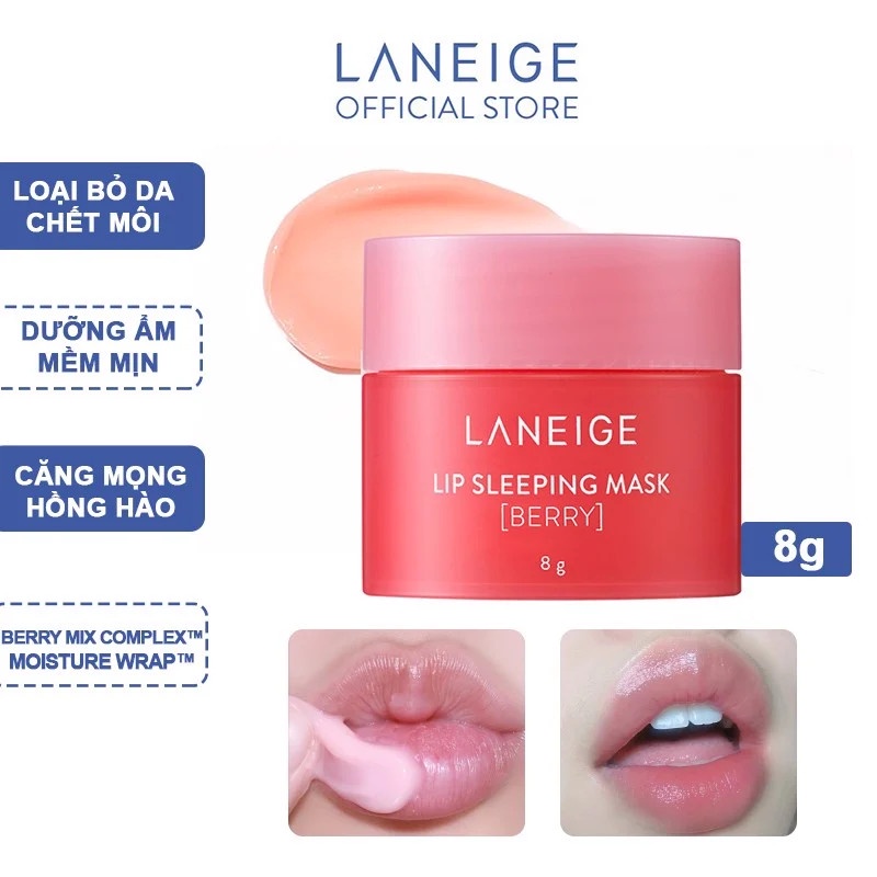 Laneige Lip Mask Mặt Nạ Môi Laneige 20g,Dưỡng Ẩm Cho Làn Môi Khô Ráp,  Bong Tróc Da Môi