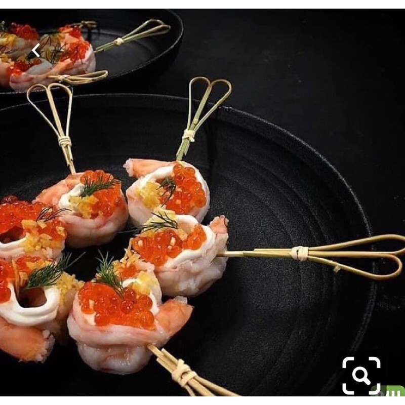 Xiên tre hình tim dài 150 mm