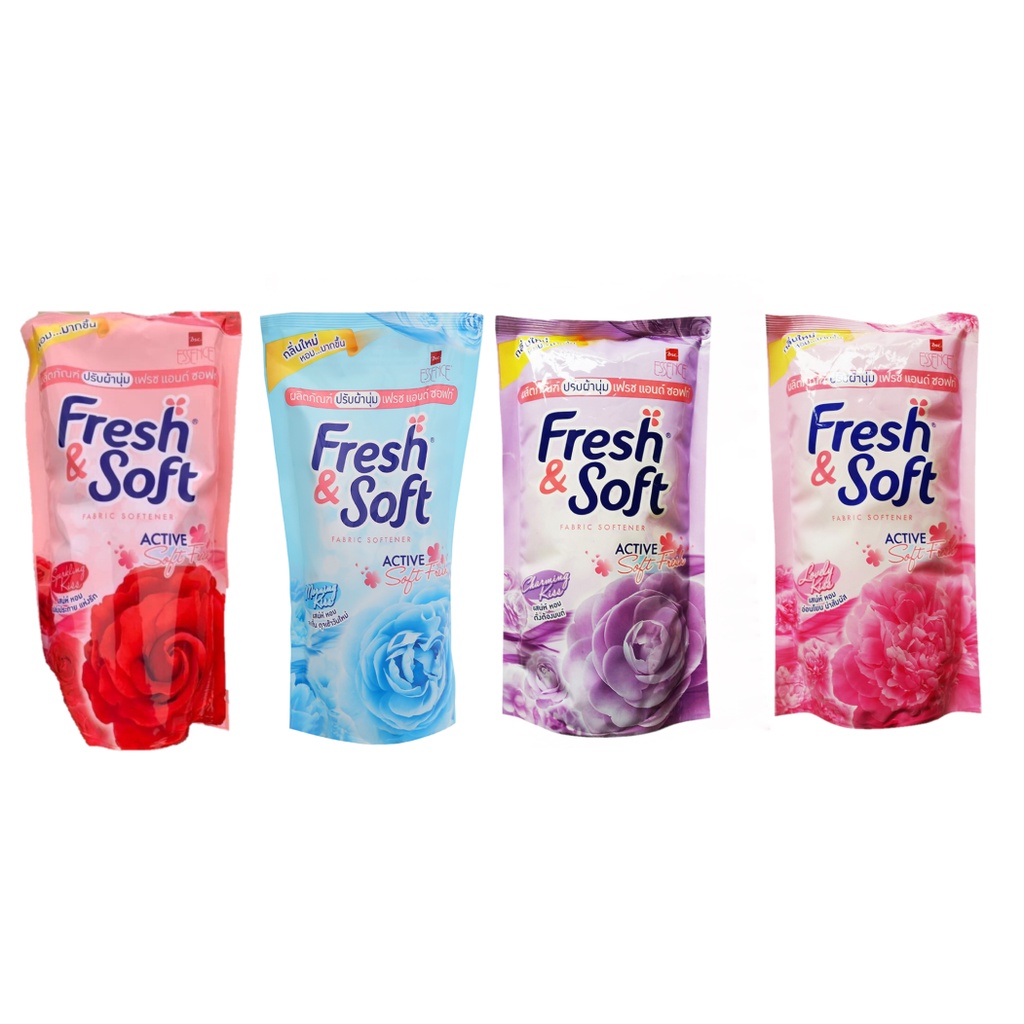 [ Siêu Rẻ ] Combo 10 túi Nước xả vải Thái Lan Fresh Soft ( 600ml 1 túi )