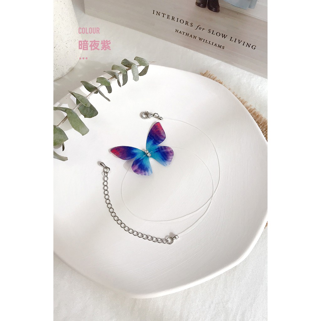 [RẺ VÔ ĐỊCH] Vòng đeo cổ chocker BƯỚM BUTTERFLY màu sắc cho nữ phong cách thời trang