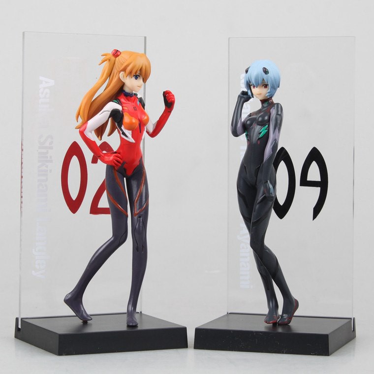 Set 2 Mô Hình Nhân Vật Phim Hoạt Hình Evangelion Bằng Pvc