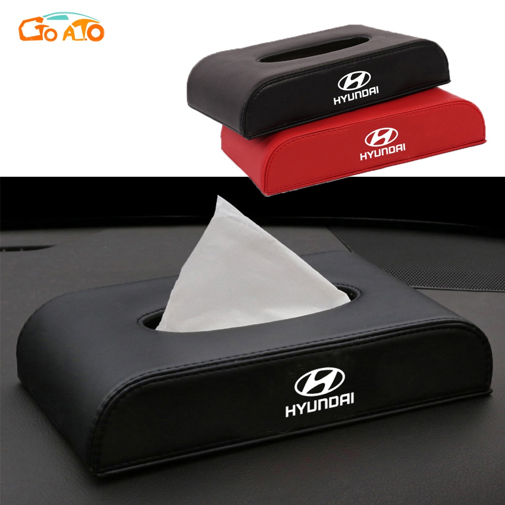 GTIOATO Hộp Đựng Khăn Giấy Ô Tô HộP ĐựNg GiấY TrêN Xe Ô Tô HộP ĐựNg GiấY ĂN TrêN Ô Tô Hộp Khăn Giấy Ô Tô HộP ĐựNg Đồ TrêN Ô Tô Phụ Kiện Xe Hơi Cho Hyundai Grand Starex Avante Accent I10 Santa Fe Kona Venue Tucson Sonata Ioniq