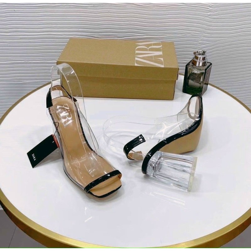 Giầy zara quai trong gót trụ