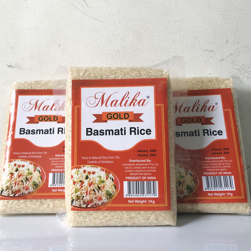 [Mã 159FMCGSALE giảm 8% đơn 500K] Gạo BASMATI MALIKA (ẤN ĐỘ) 1KG, Gạo cho người TIỂU ĐƯỜNG