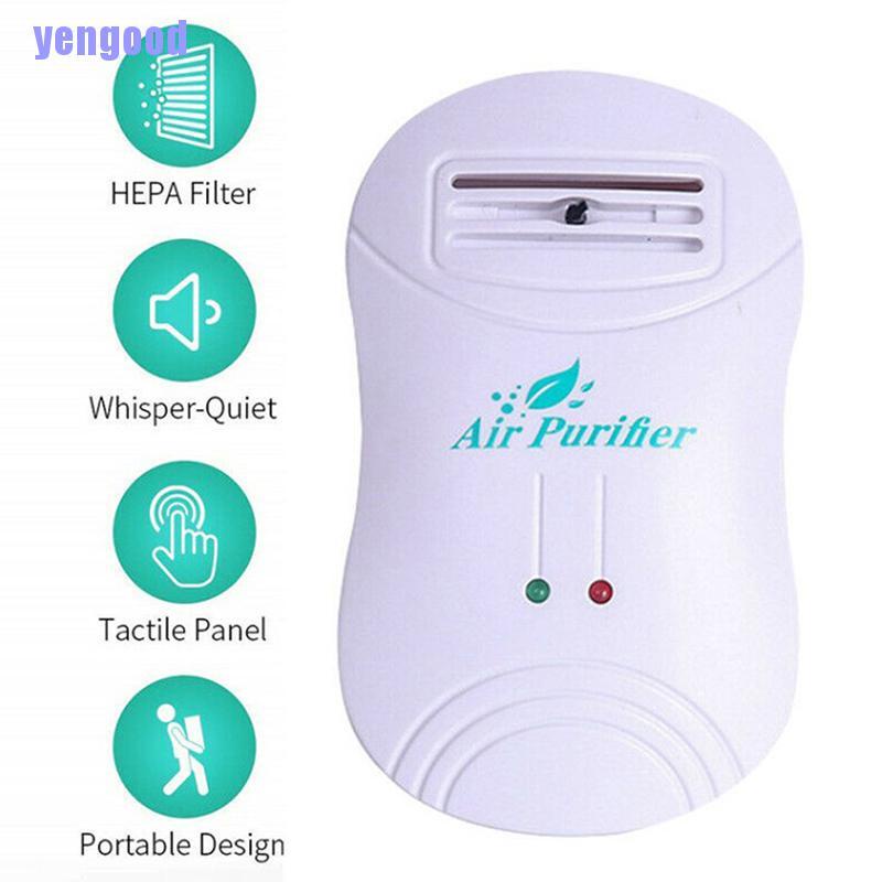 Máy Lọc Không Khí ion Âm Mini Loại Bỏ Mùi Hôi Tiện Lợi