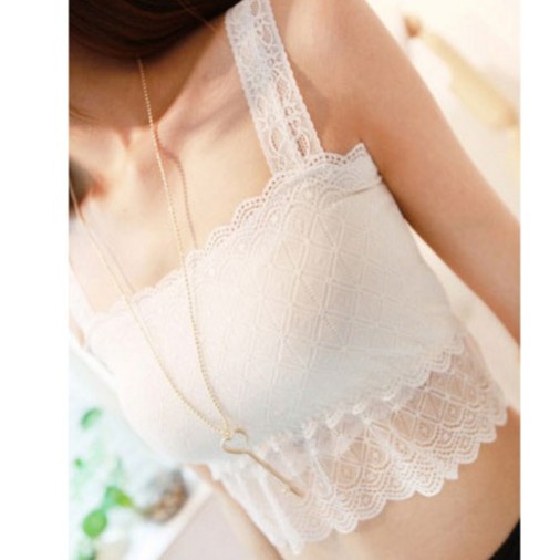 Áo Lót Ren Dạng Ống Màu Trắng Cho Nữ | BigBuy360 - bigbuy360.vn