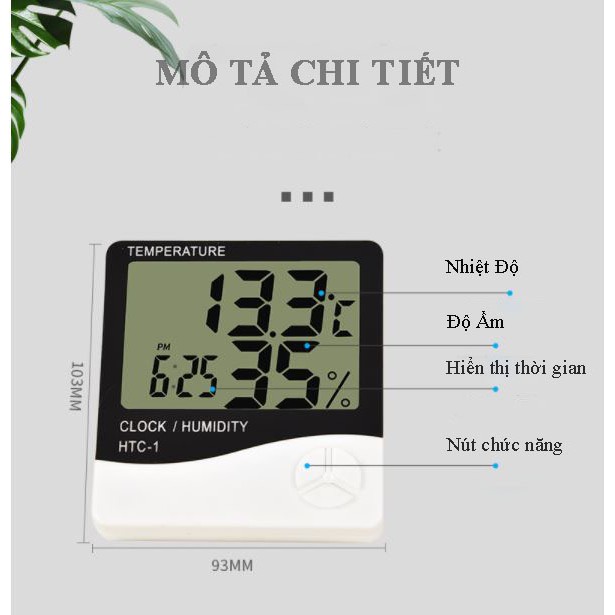 Nhiệt ẩm kế, nhiệt kế phòng điện tử đo độ ẩm, đo nhiệt độ phòng ngủ cho bé