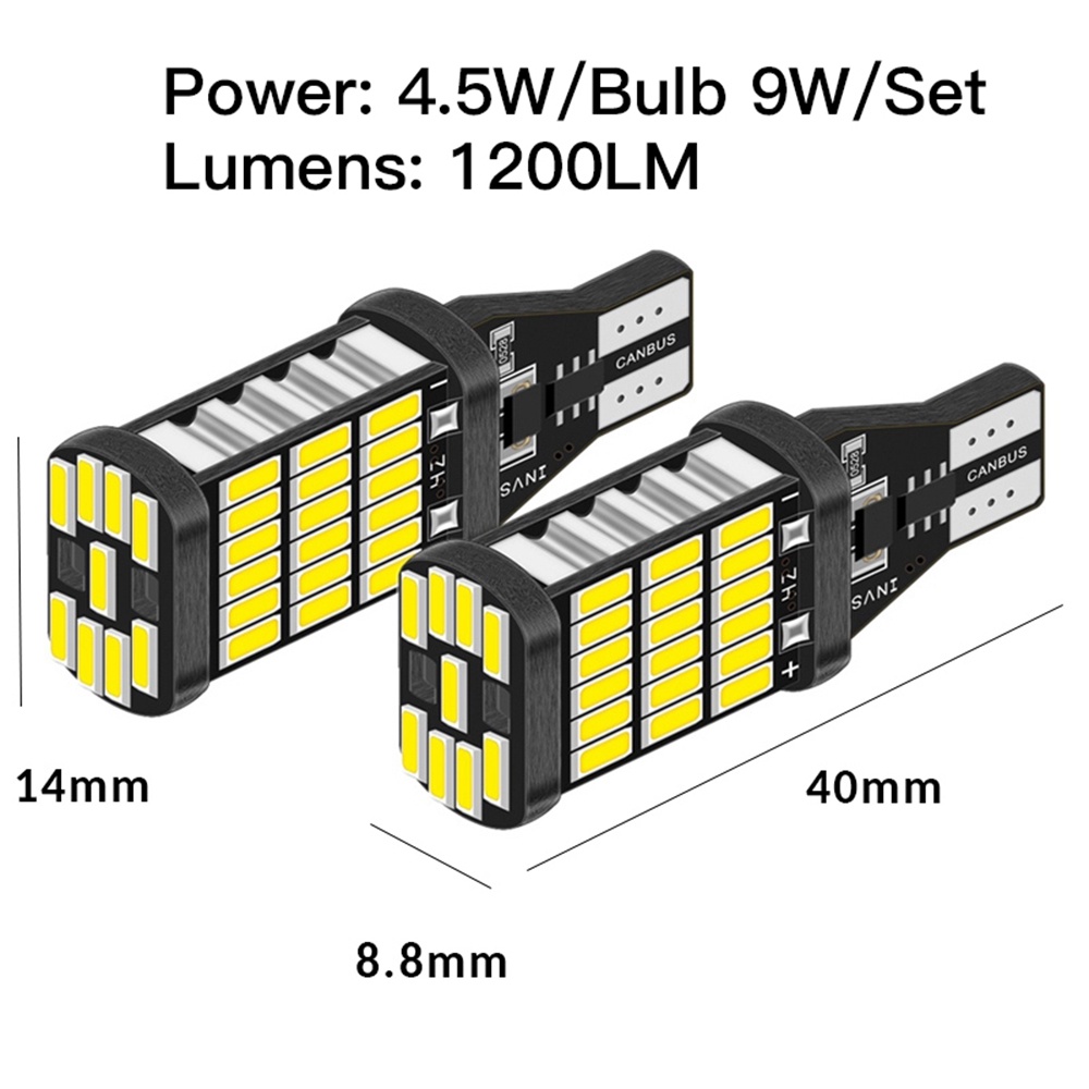 1 Chiếc Bóng Đèn Tín Hiệu BA15S P21W 1156 BAU15S PY21W T15 W16W 1157 P21/5W BAY15D BAY15D Với Chip Tín Hiệu 45SMD 4014 12V