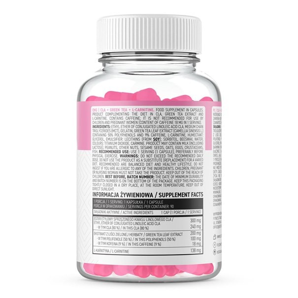 Giảm mỡ OstroVit - CLA + Green Tea + L-carnitine (90 viên) | BigBuy360 - bigbuy360.vn