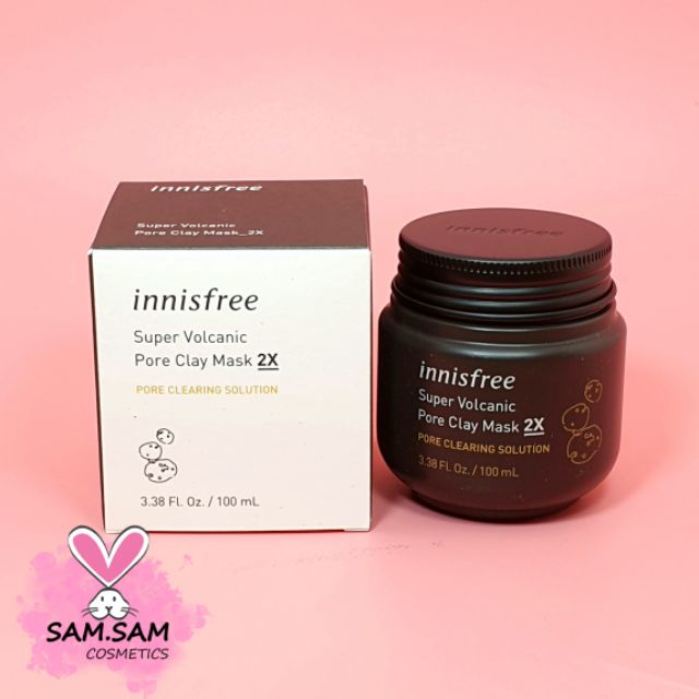 [Xả Date T1/2023] Mặt Nạ Đất Sét Innisfree Super Volcanic Pore Clay Mask 2X