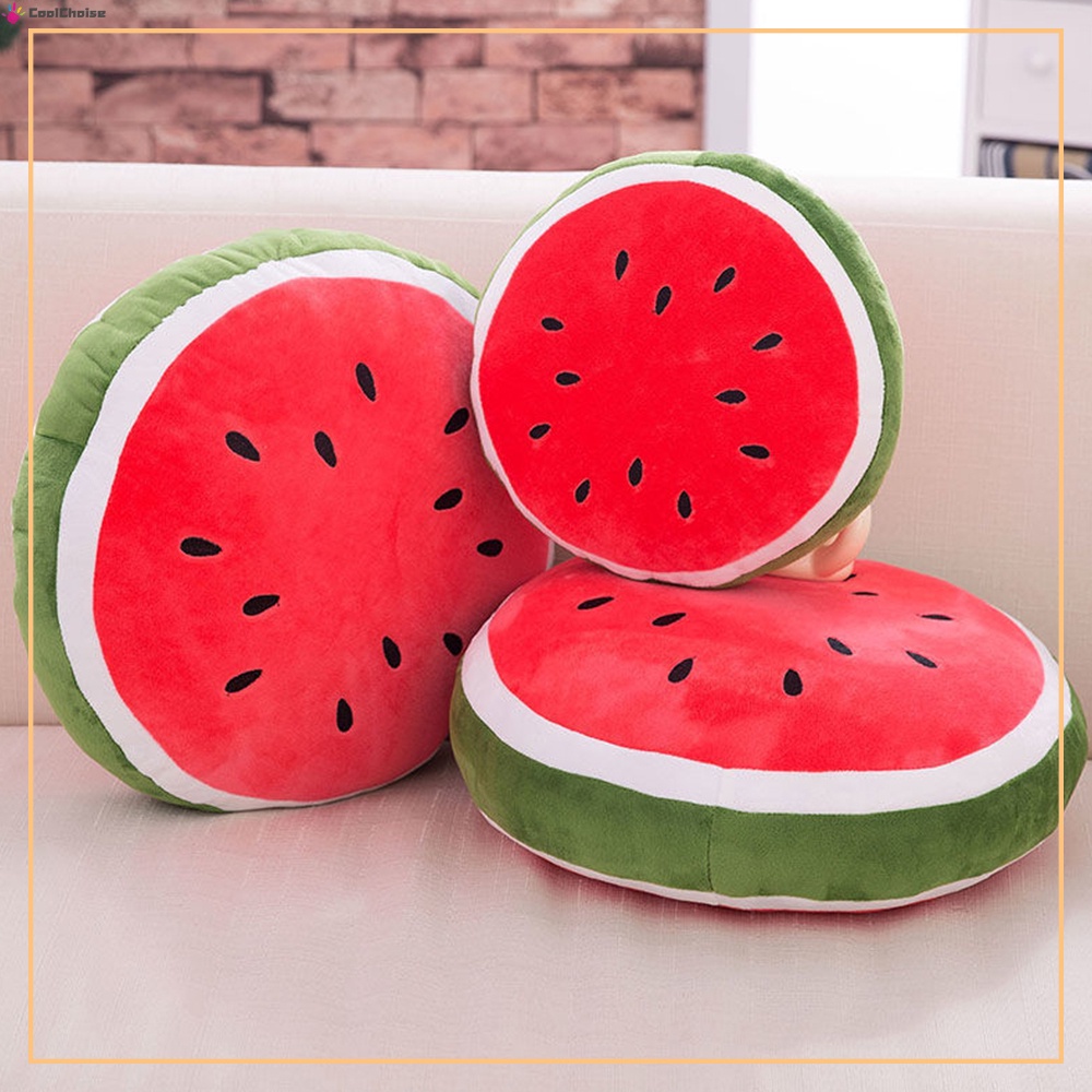 Gối Ôm Nhồi Bông Mềm Mại Hình Dưa Hấu Dễ Thương Trang Trí Nhà Cửa / Văn Phòng