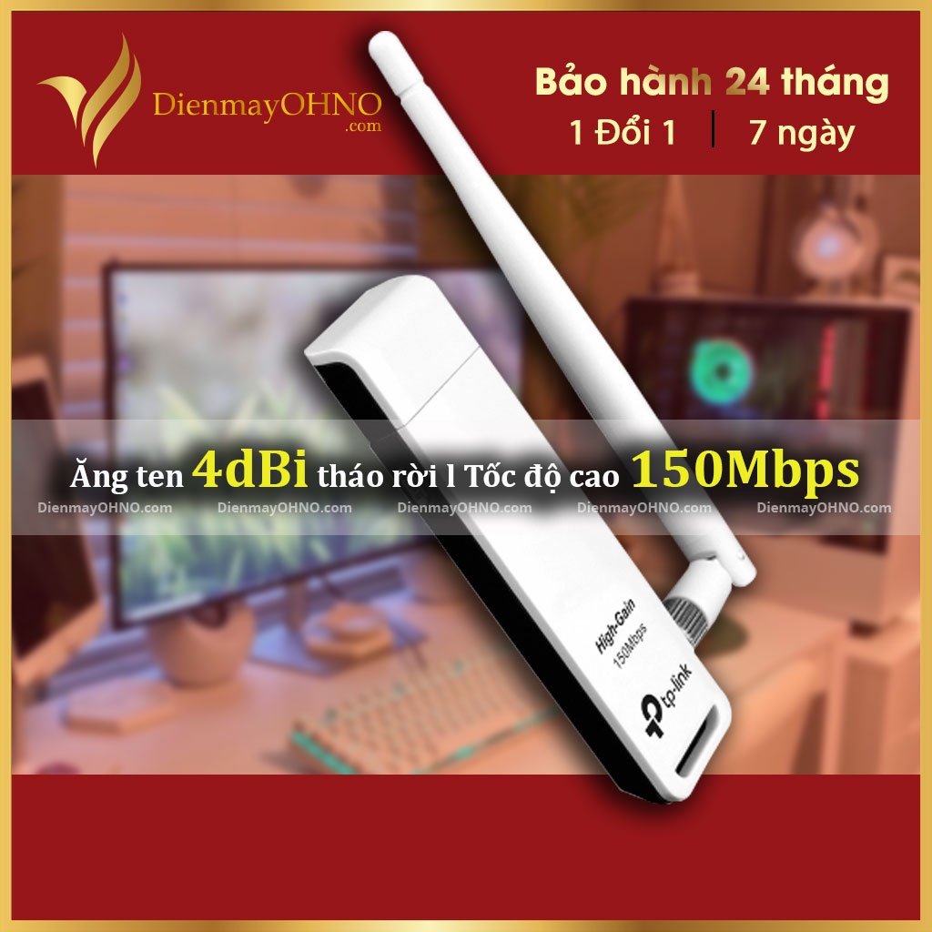 USB Wifi TP Link WN722N Bộ Thu Wifi Không Dây Cho Máy Tính Laptop PC Thiết Bị Thu Sóng Wifi – OHNO Việt Nam