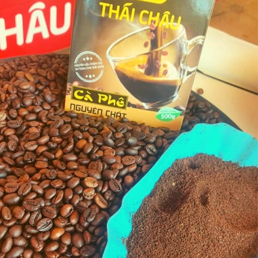 Cà phê hạt rang mộc nguyên chất Thái Châu 250g chuẩn Buôn Ma Thuột, đủ các loại cà phê