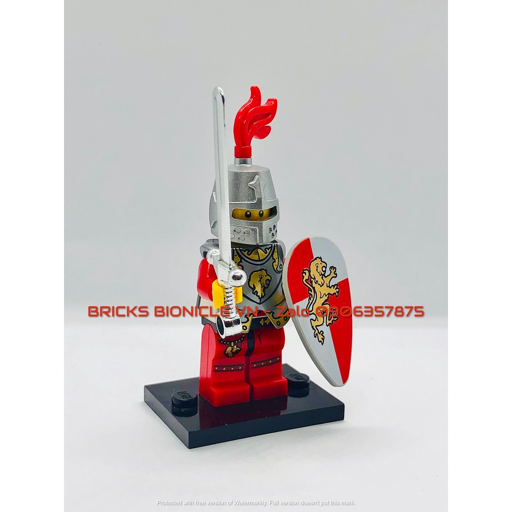 LEGO MINIFIGURES - ĐỒ CHƠI XẾP HÌNH LEGO NHÂN VẬT TRUNG CỔ - CASTLE KINGDOM LION KNIGHTS - HIỆP SĨ SƯ TỬ 2012