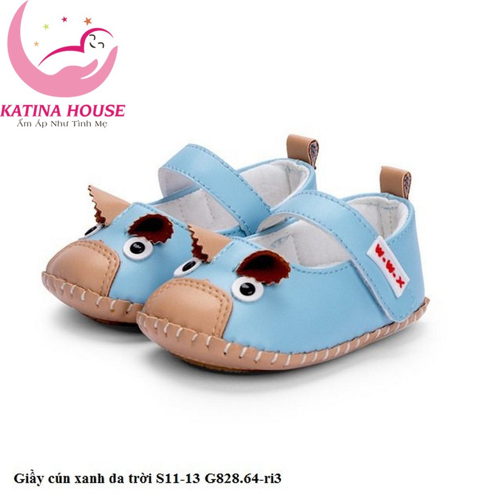 Giày cho bé trai 3 tháng đến 9 tháng, Giày cún siêu cute êm chân Size 11-13