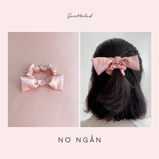 Scrunchies cột tóc nơ Goûttobed Lụa Satin Silk (nhiều màu)