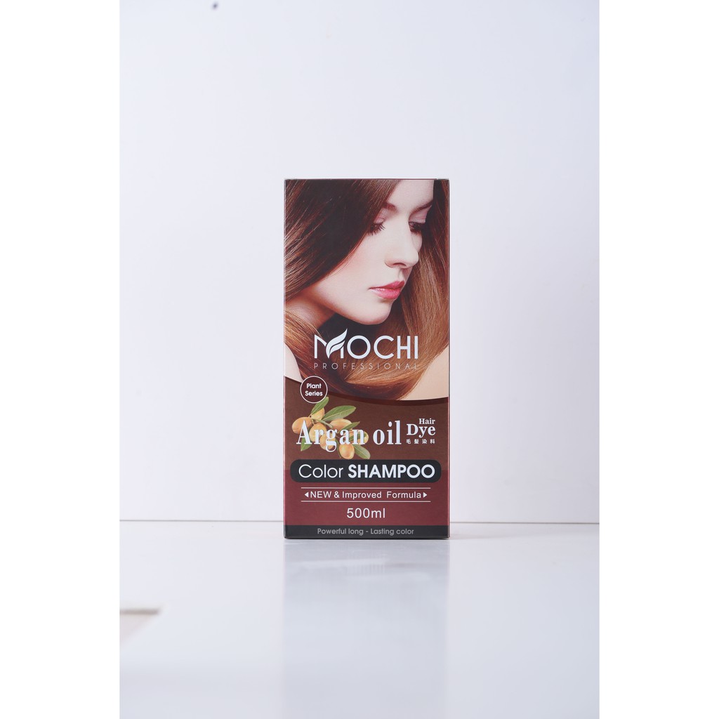 Dầu Gội Phủ Bạc Mochi [ Gội là đen ] Chỉ 1 lần gội tóc bạc hóa đen (Chai 500ml) - Nâu/Đen - PHỦ BẠC SAU MỘT LẦN GỘI
