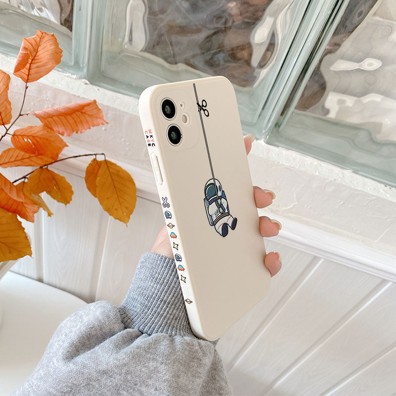 Ốp điện thoại mềm in hình phi hành gia cho iPhone 6 7 8 8plus X XS XR 11 12 XMax | BigBuy360 - bigbuy360.vn