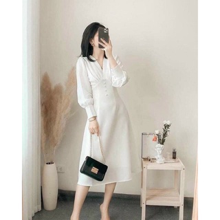 Đầm trắng, váy trắng tinh khôi tuyết mưa cao cấp