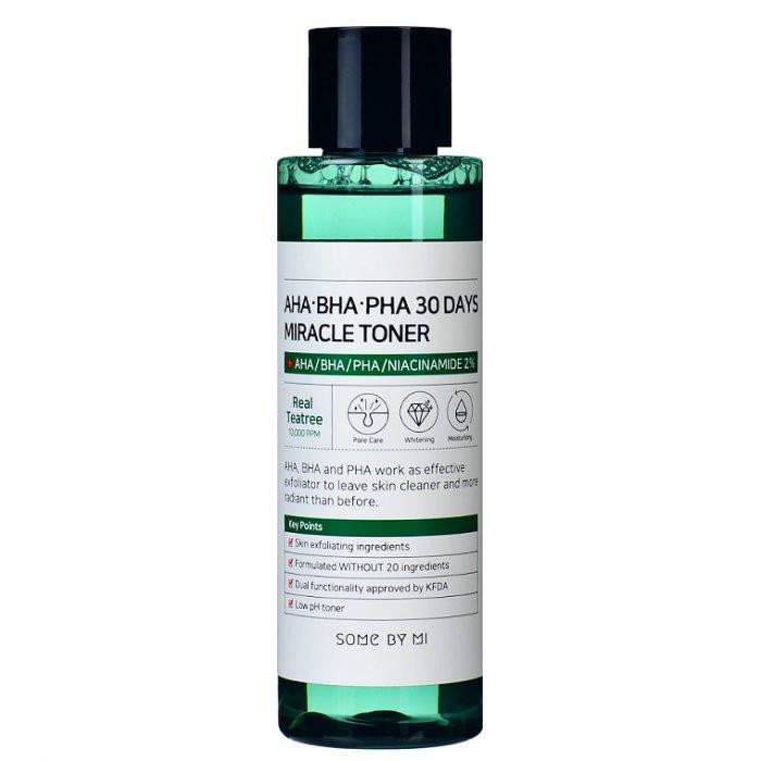 Bộ chăm sóc da SOMEBYMI AHA-BHA-PHA 30 Days Miracle Toner  150ml +Miracle Serum 150ml