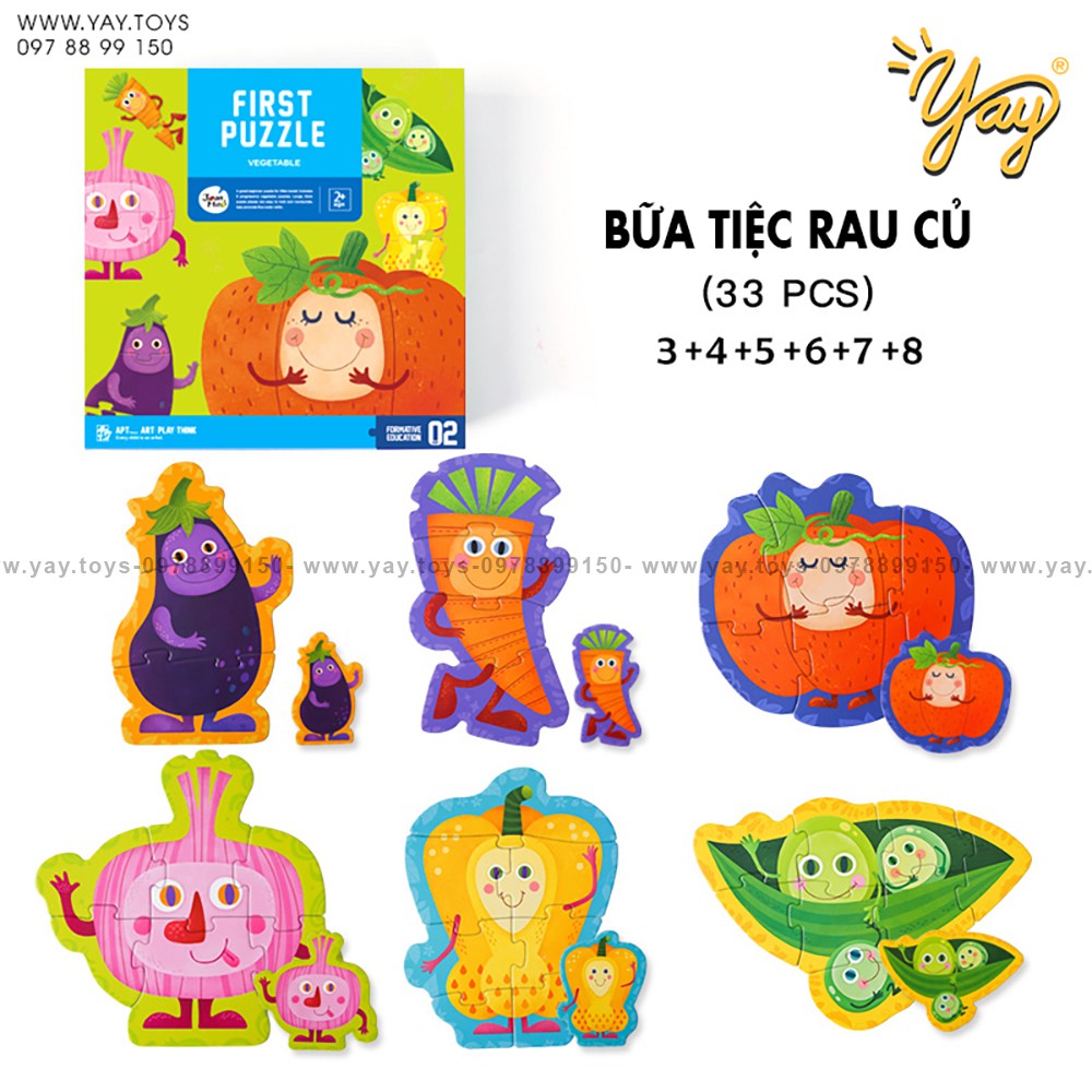 Xếp Hình Puzzle Cho bé từ 2 tuổi - TOI