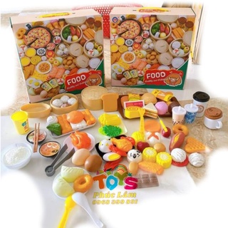 Bộ đồ chơi nấu ăn 88 chi tiết cho bé, tạo hứng thú cho bé nhập vai và ăn uống