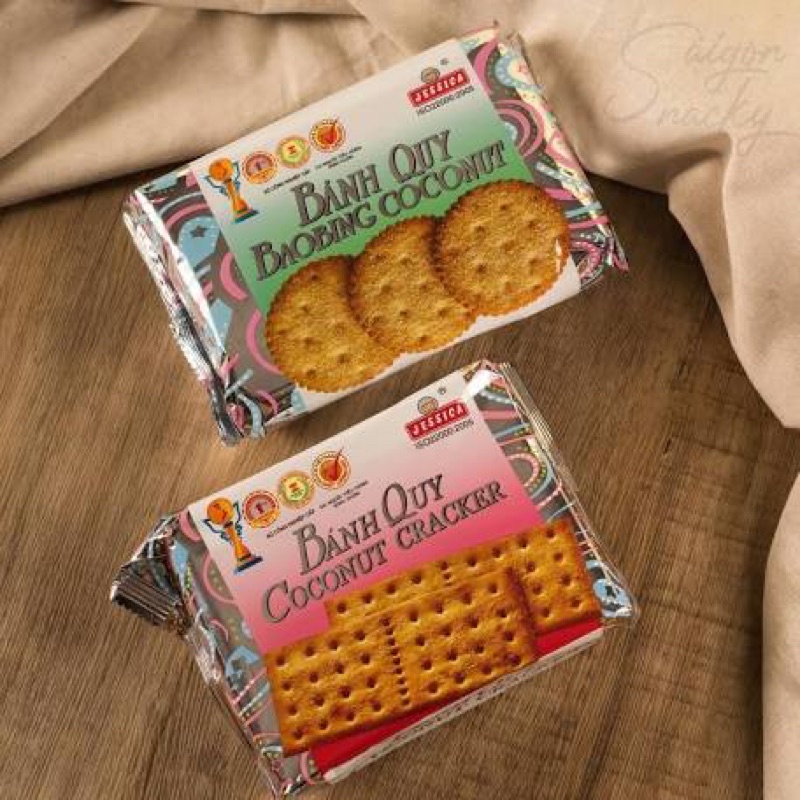 BÁNH QUY DỪA COCONUT CRACKER 178G- bánh jessica-bánh bạc