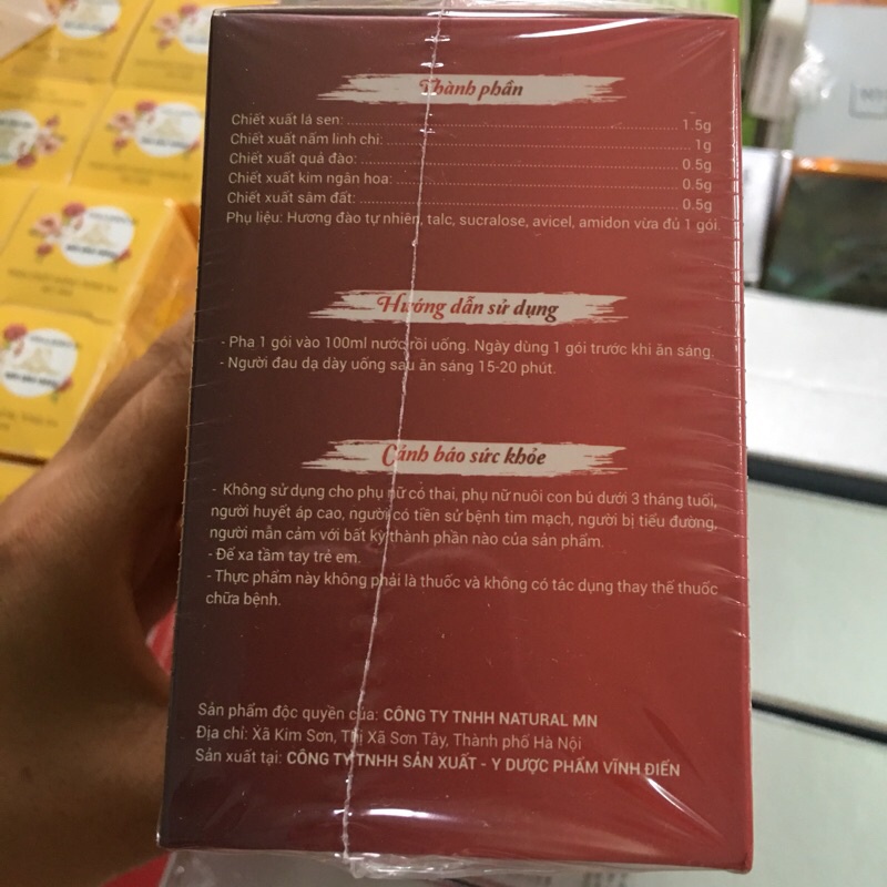 TRÀ ĐÀO GIẢM CÂN ĐÔNG ANH CHÍNH HÃNG (15 Gói) tặng kèm detox