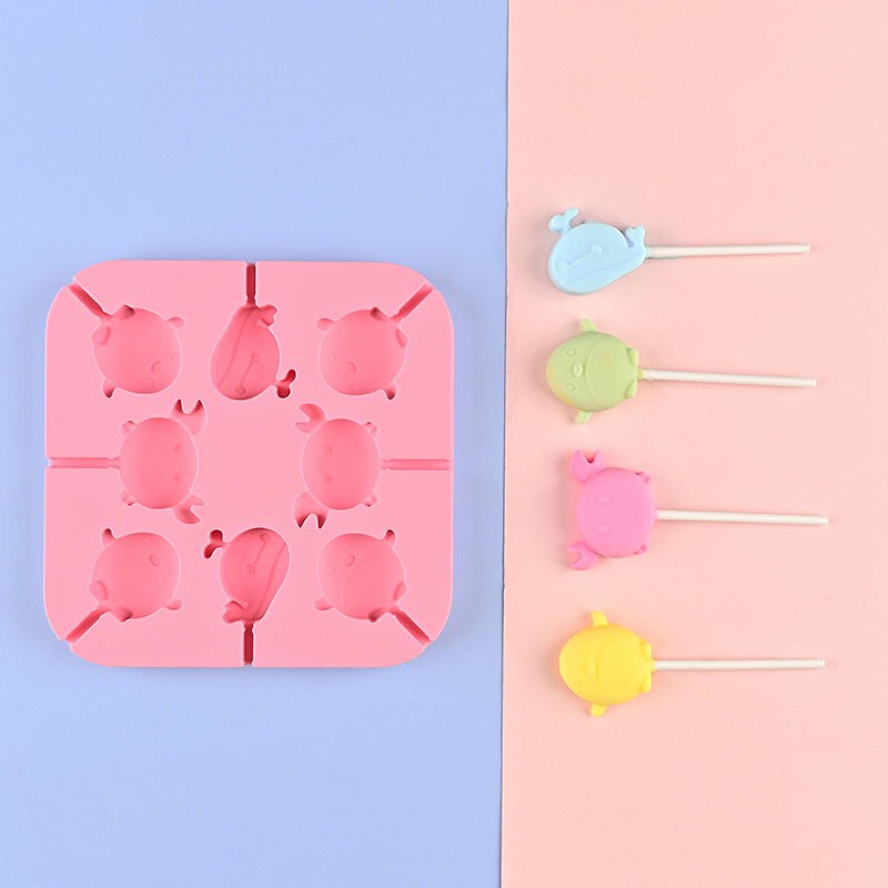 Khuôn Kẹo Mút Lollipop - Làm Kem, Làm Kẹo Mút Dễ Thương Cho Bé