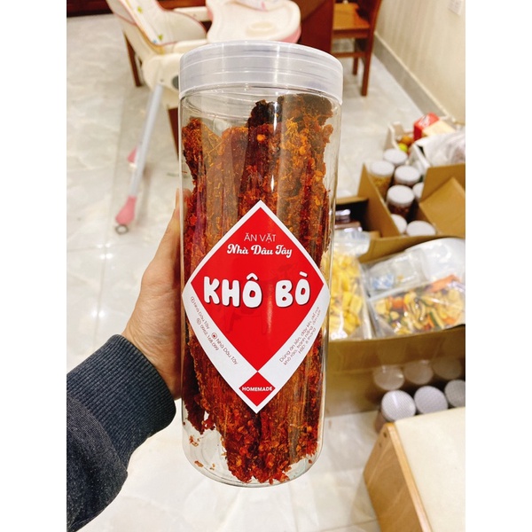[NGON NHẤT] Khô bò miếng 500G NHÀ DÂU TÂY đồ ăn vặt Hà Nội vừa ngon vừa rẻ | BigBuy360 - bigbuy360.vn