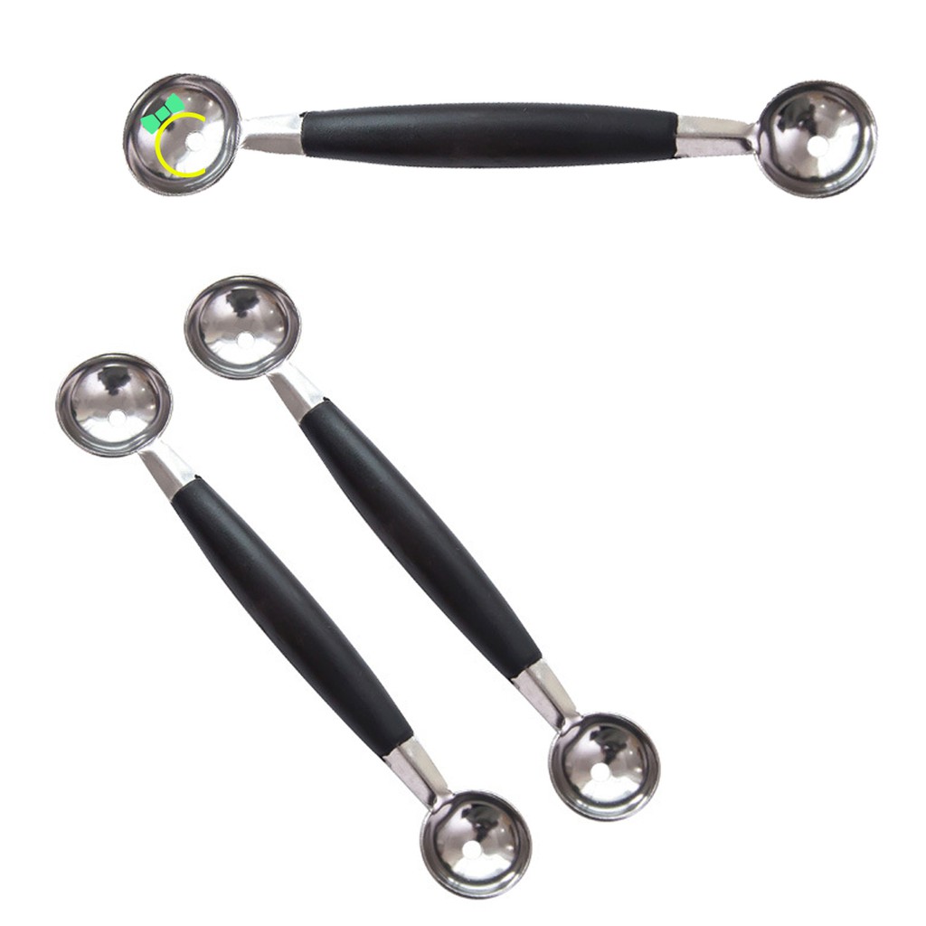1 cái muỗng inox 2 đầu múc trái cây quả cầu dùng cho các món tráng miệng - CMPK112 - Cami