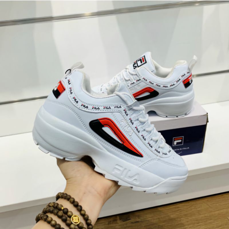 Giày Thể Thao Sneaker  Fila Disruptor 2 Đế Độn Chiều Cao Bản Chuẩn