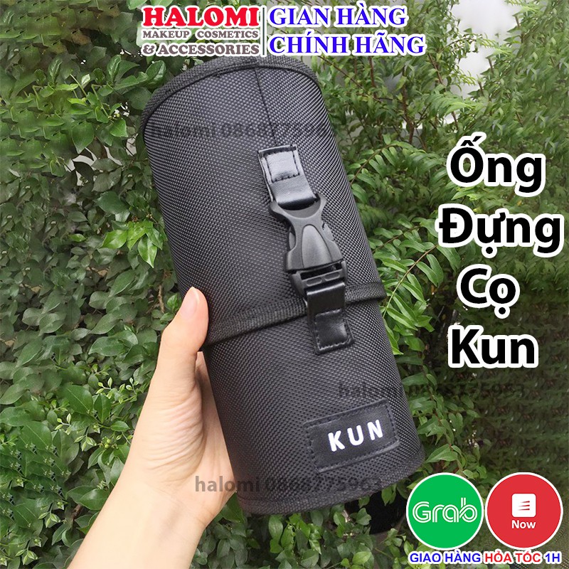 Ống Đựng Cọ trang điểm Kun 2 Quai HALOMI Siêu Bền Chứa Được Cọ 30 Cây