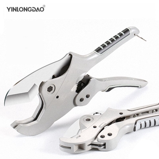 Reinforced PVC Pipe Cutter Aluminum Alloy Body Ratchet Scissors Pipe Cutter PVC /PU/PP /PE Hose Cutting Hand Tools