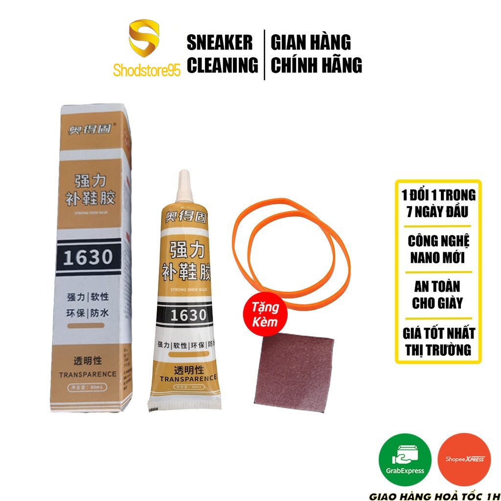 Keo dán giày dùng nhiệt trong suốt không tổn thương da AODEGU 1630 đa năng siêu dính