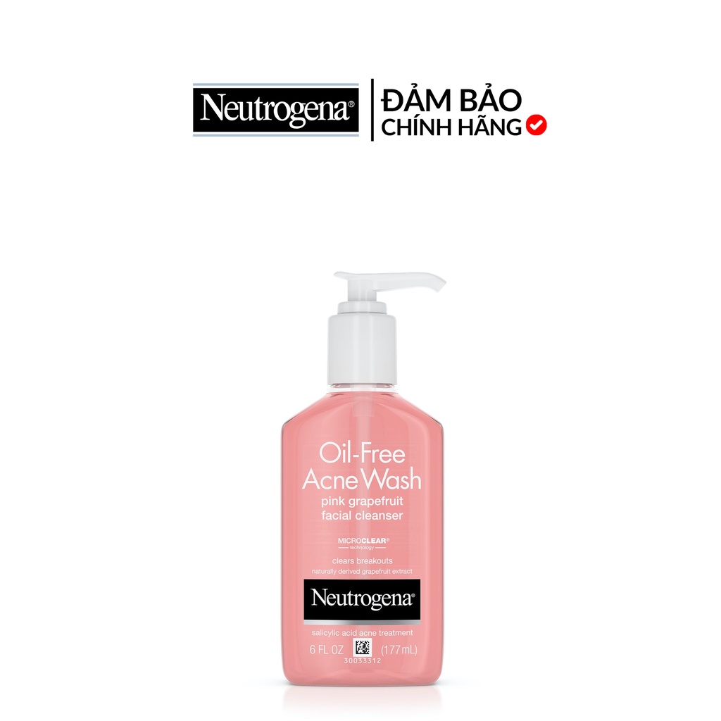 Sữa rửa mặt Neutrogena Oil Free Acne Wash Pink Grapefruit