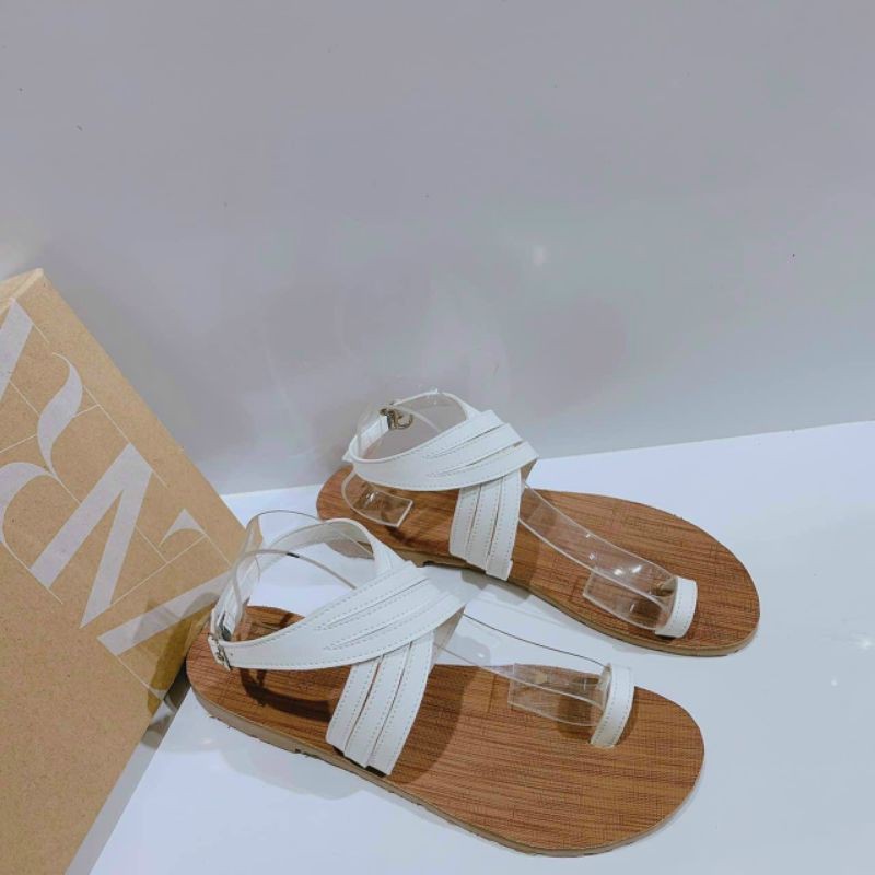 Sandal xỏ ngón dây quấn vòng cổ chân